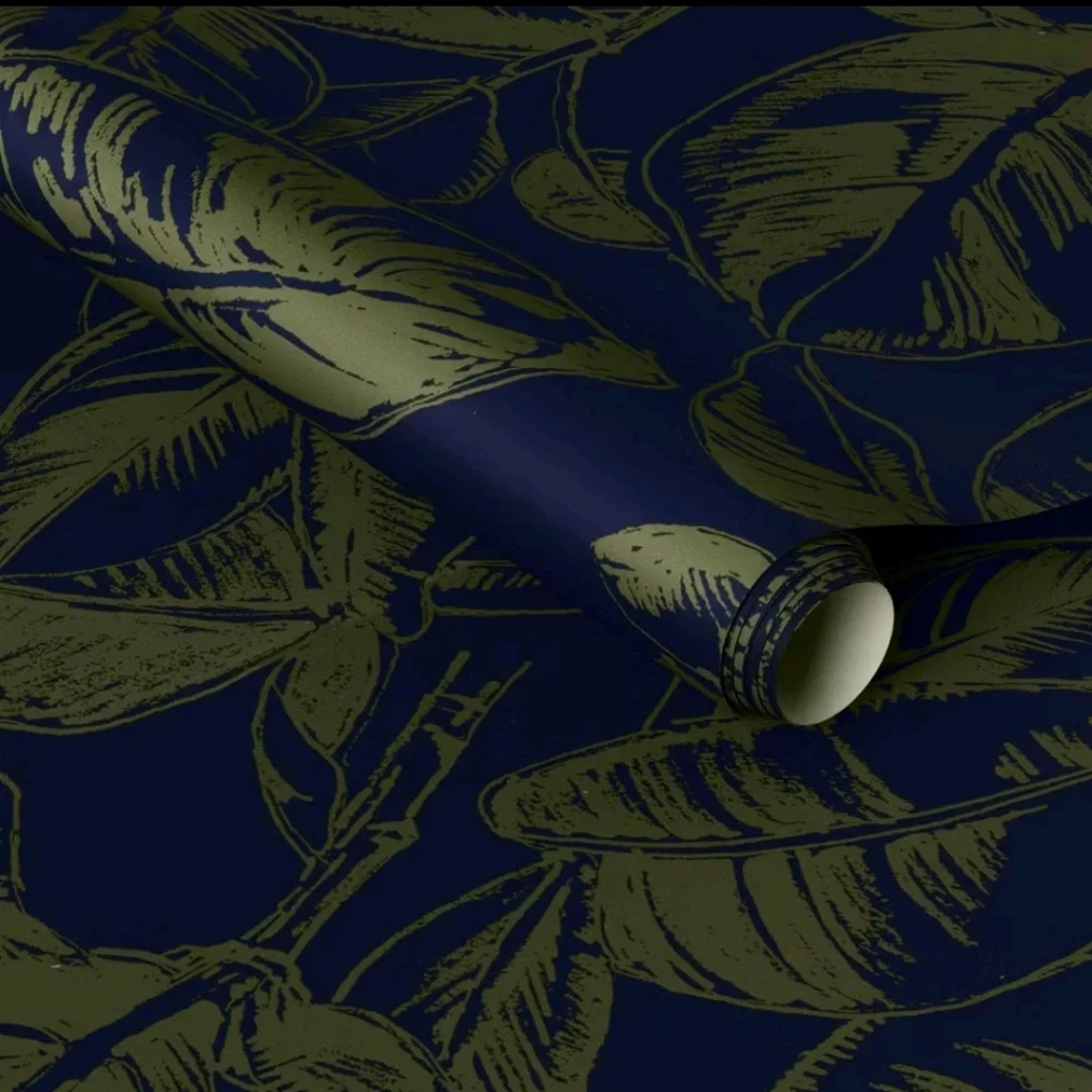 Threshold - Ficus Navy Wallpaper